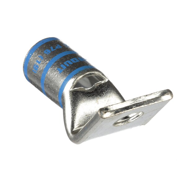 One-Hole Compression Lug, 1 to 2 in Stud, Standard Barrel, Copper, Blue